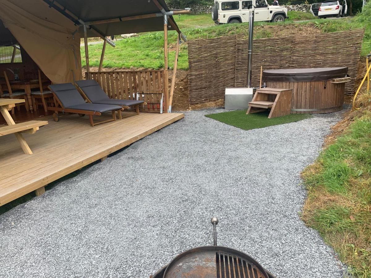 Mountain View Safari Tent With Hot Tub In The Heart Of Snowdonia Dolgellau Exterior foto